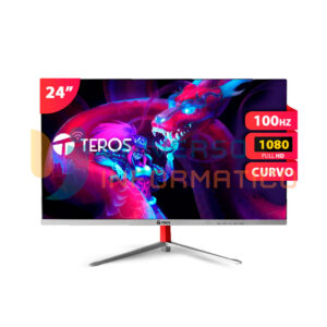 Monitor curvo TEROS TE-2402S 23.8" FHD VA 100Hz 1ms HDMI VGA negro